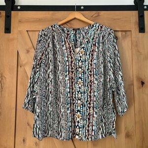 NYDJ Perfect Blouse Tunic Top Size 3X